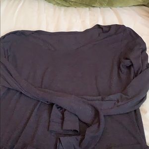 Basic Dark Purple Long Sleeve Shirt